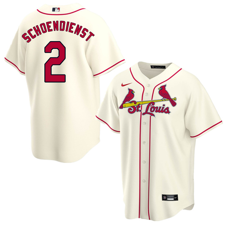 Nike Men #2 Red Schoendienst St.Louis Cardinals Baseball Jerseys Sale-Cream